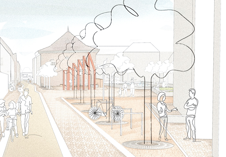 Umfeldgestaltung des Synagogenvorplatzes