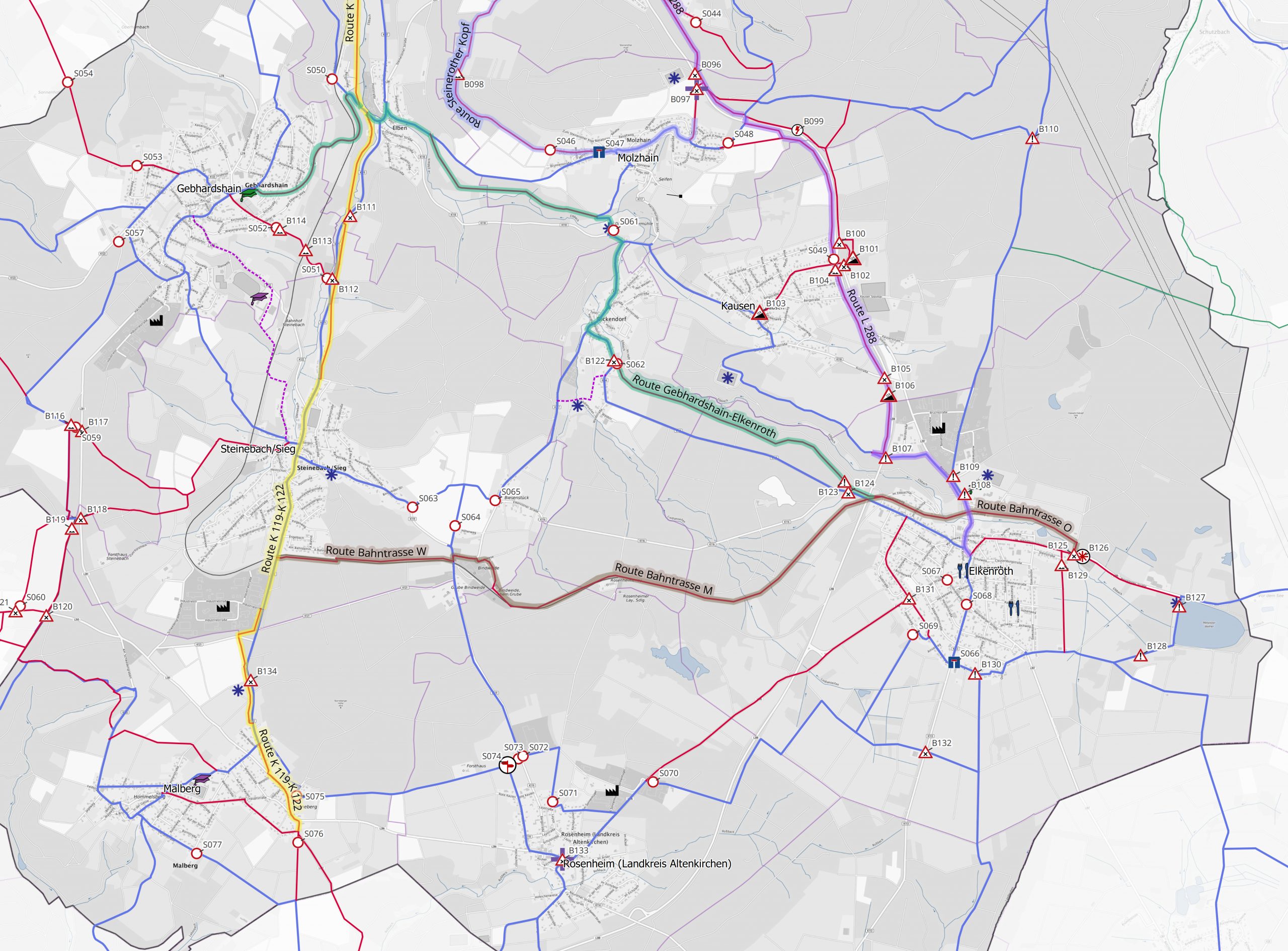 Verbandsgemeinde Betzdorf-Gebhardshain: Radverkehrskonzept und Beschilderung von Radrouten